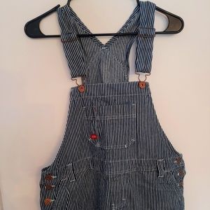 Dickies pinstriped overalls